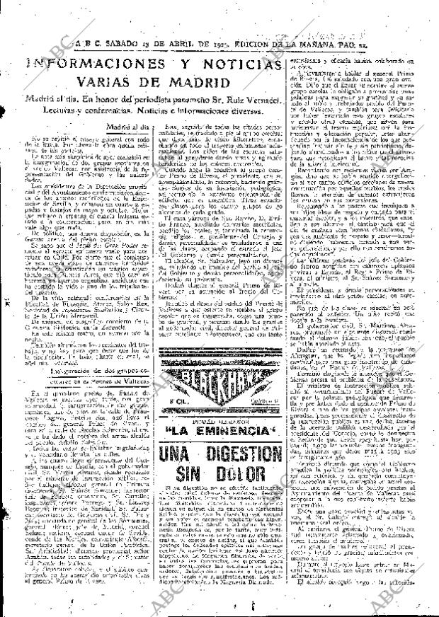 ABC MADRID 13-04-1929 página 21