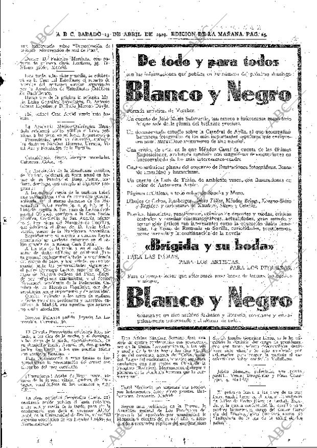 ABC MADRID 13-04-1929 página 25