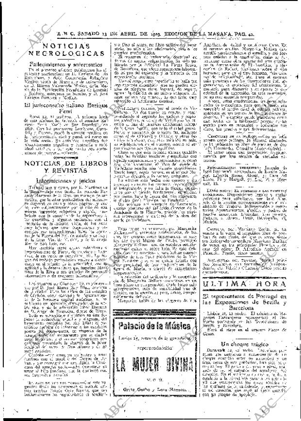 ABC MADRID 13-04-1929 página 40