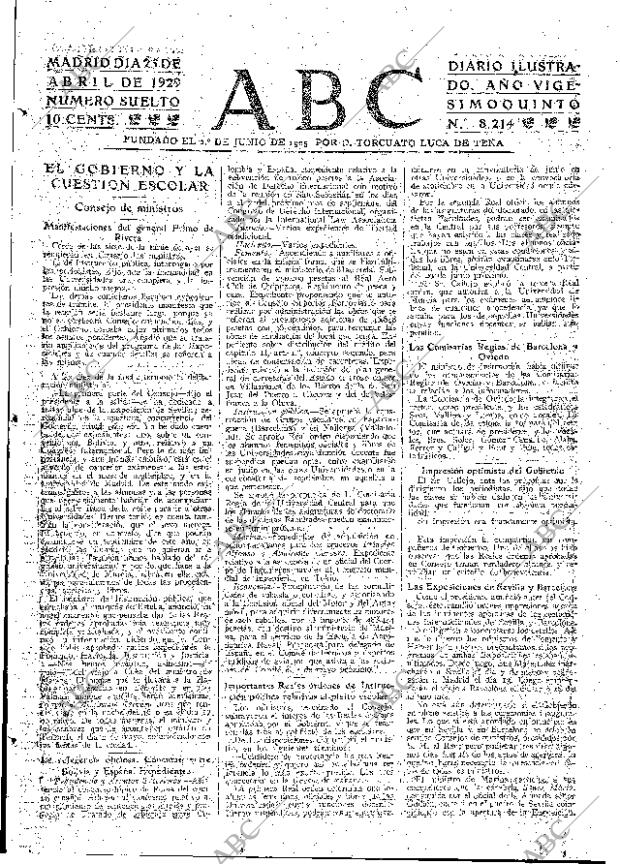 ABC MADRID 25-04-1929 página 15