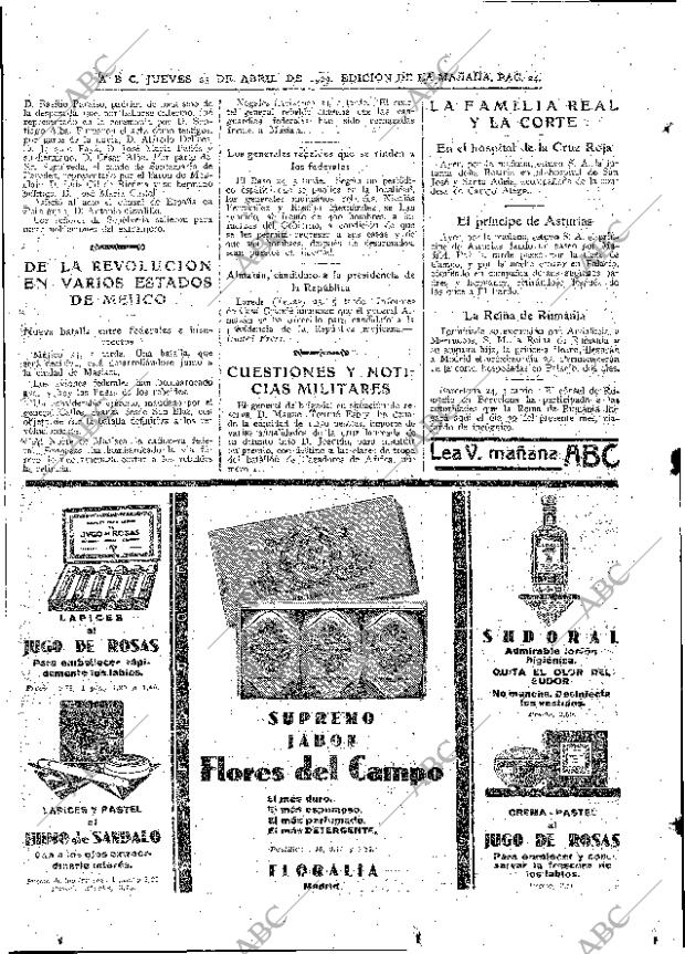 ABC MADRID 25-04-1929 página 24