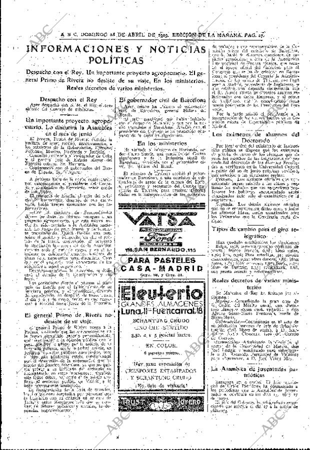 ABC MADRID 28-04-1929 página 27