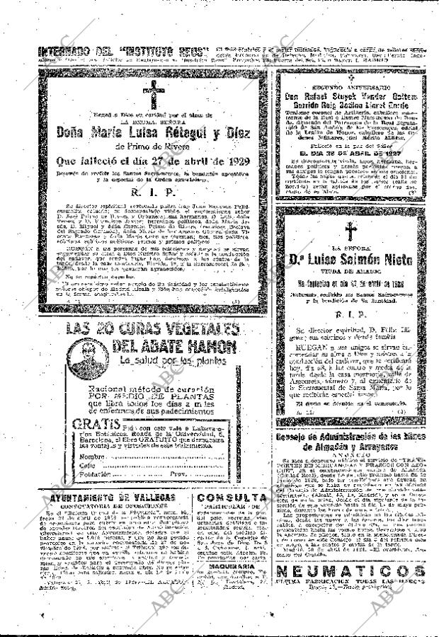 ABC MADRID 28-04-1929 página 64