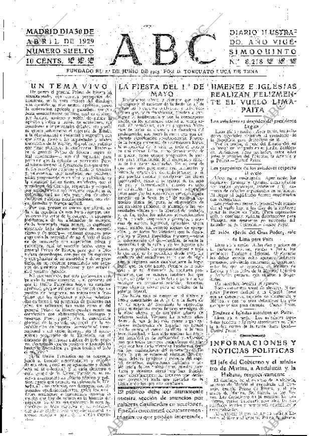 ABC MADRID 30-04-1929 página 19