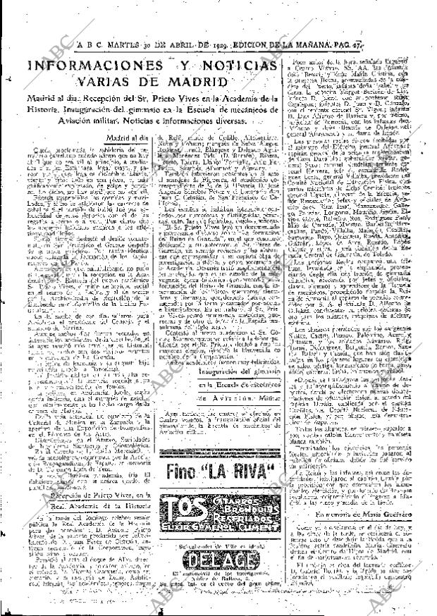 ABC MADRID 30-04-1929 página 27