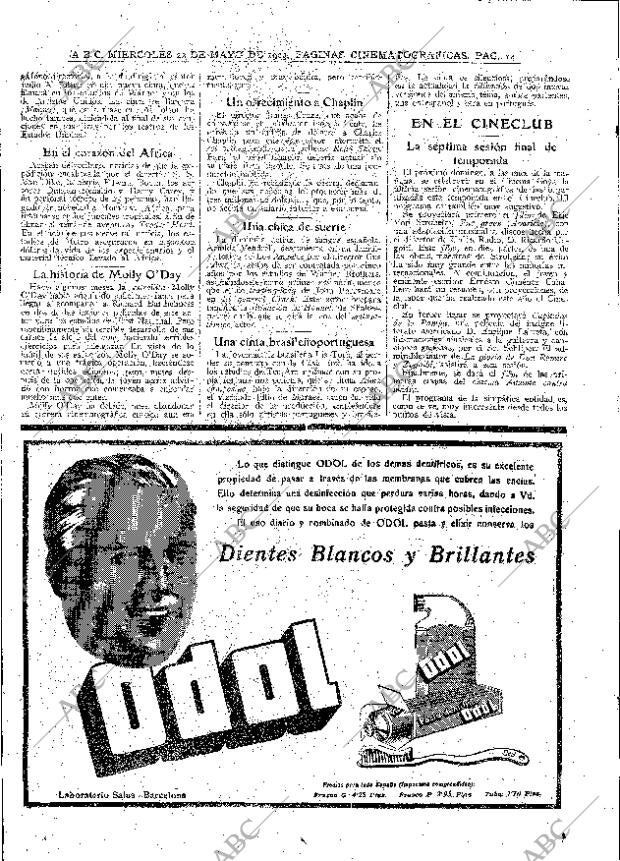 ABC MADRID 22-05-1929 página 14