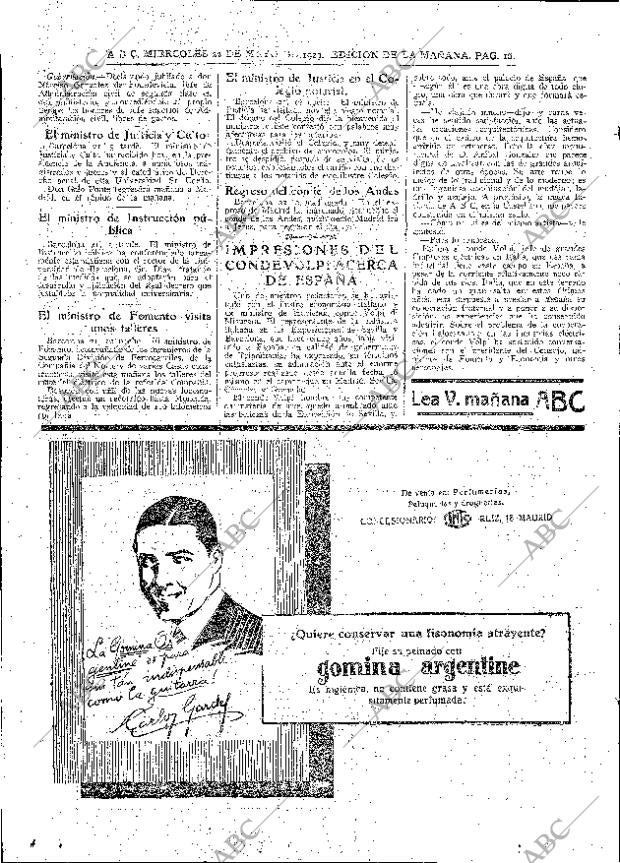 ABC MADRID 22-05-1929 página 16
