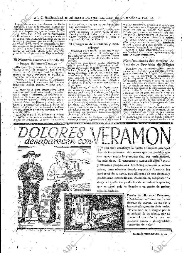 ABC MADRID 22-05-1929 página 20