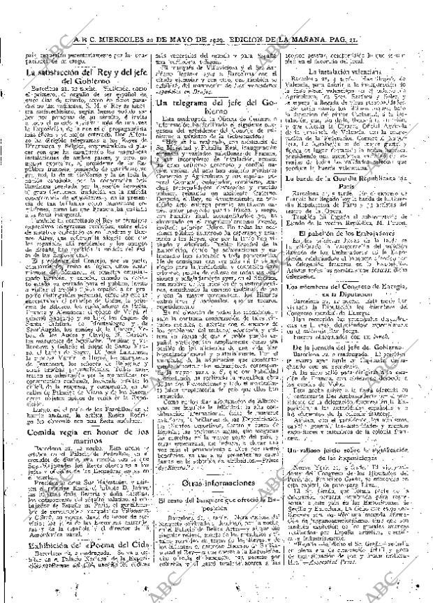 ABC MADRID 22-05-1929 página 21