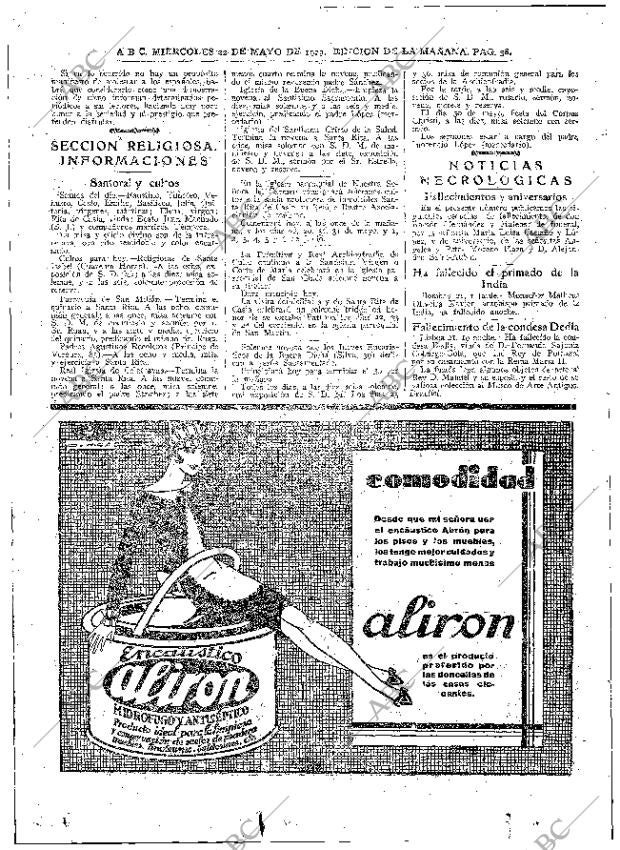 ABC MADRID 22-05-1929 página 38