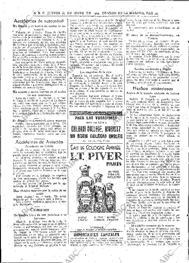 ABC MADRID 23-05-1929 página 34