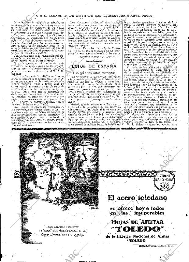 ABC MADRID 25-05-1929 página 6