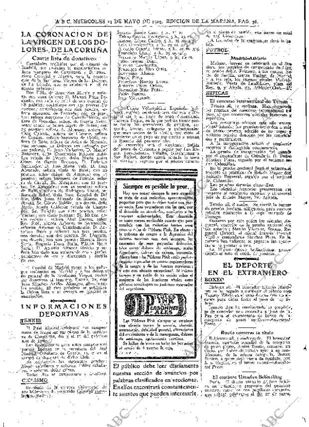 ABC MADRID 29-05-1929 página 36