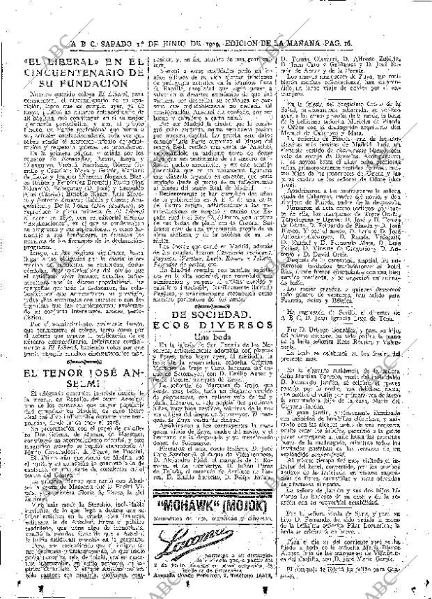 ABC MADRID 01-06-1929 página 16