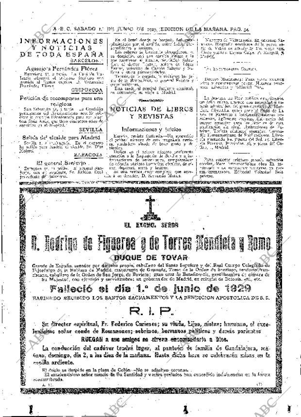 ABC MADRID 01-06-1929 página 34