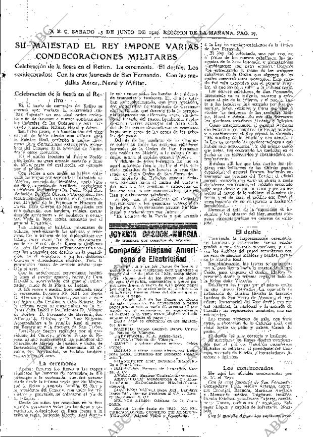 ABC MADRID 15-06-1929 página 17