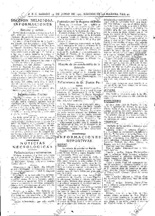 ABC MADRID 15-06-1929 página 42