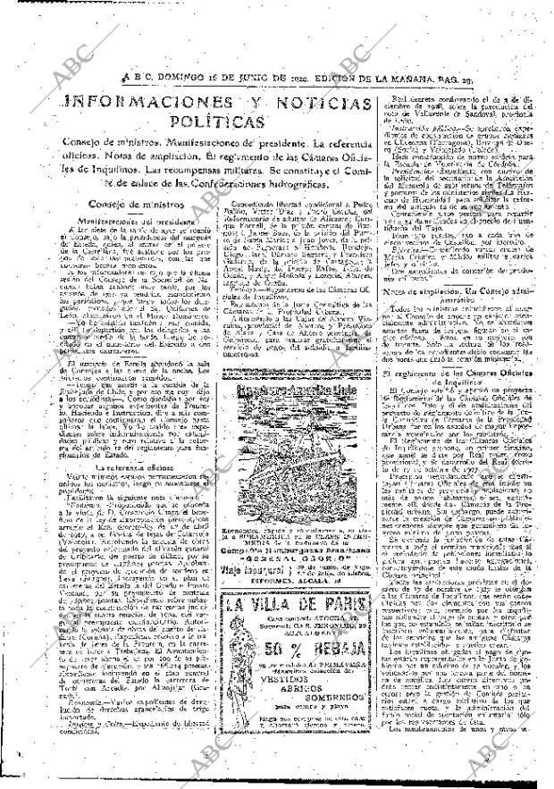 ABC MADRID 16-06-1929 página 29