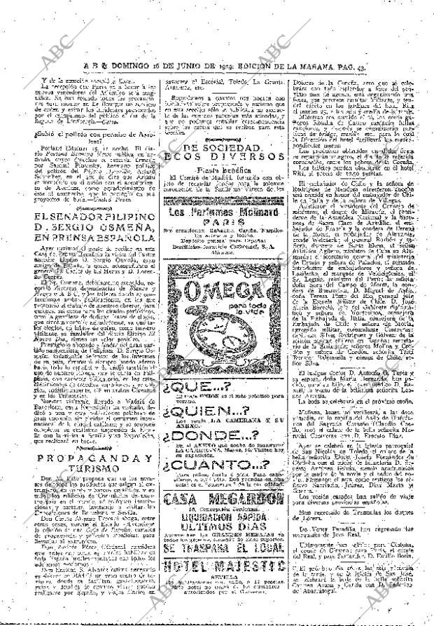 ABC MADRID 16-06-1929 página 43