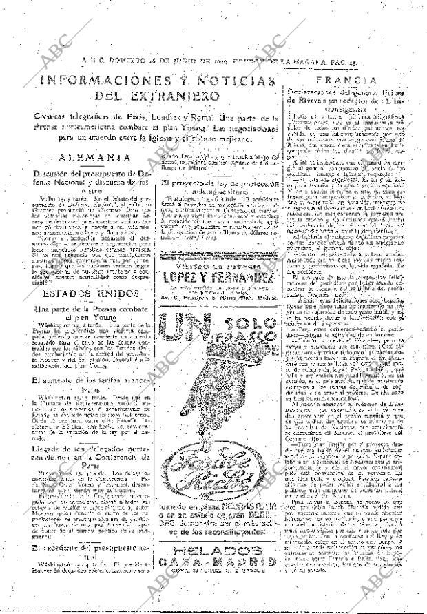 ABC MADRID 16-06-1929 página 45