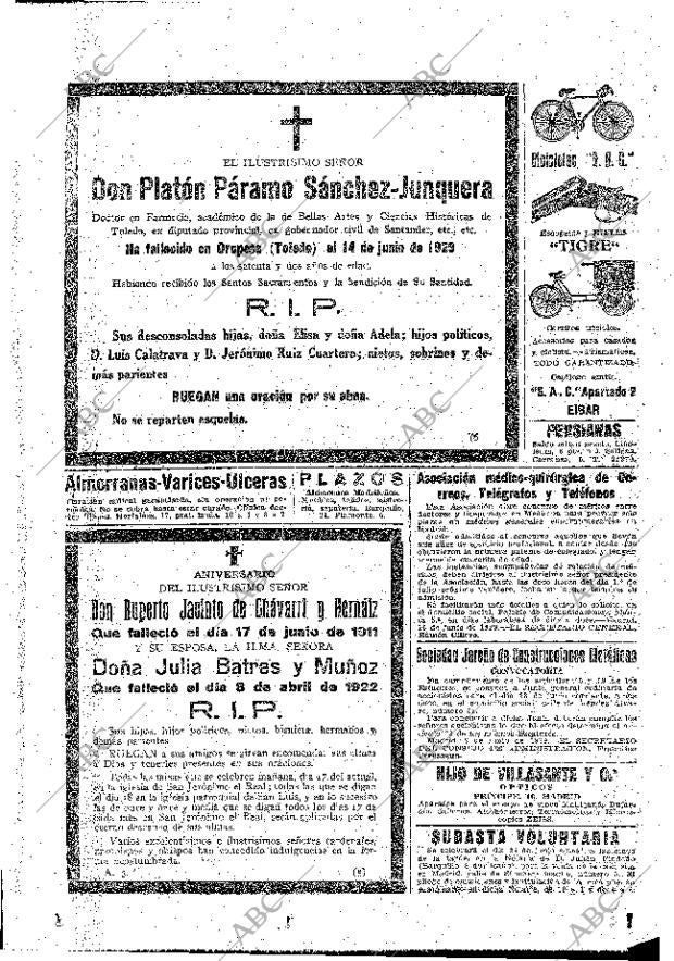 ABC MADRID 16-06-1929 página 61