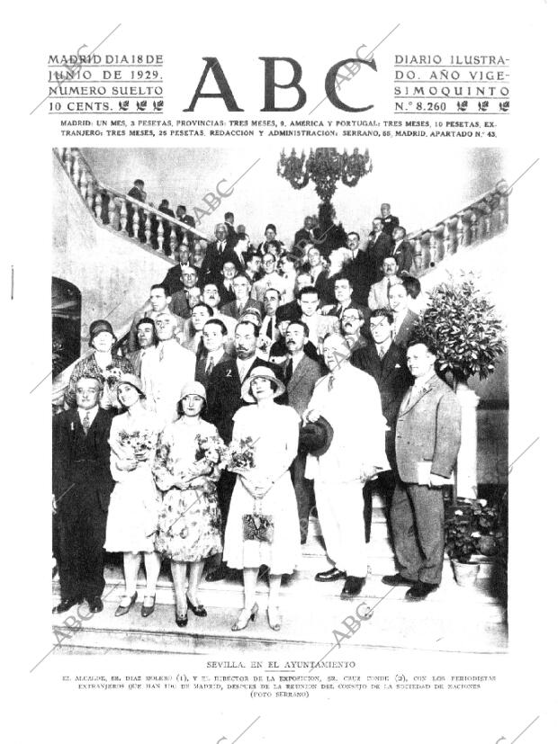 ABC MADRID 18-06-1929 página 1