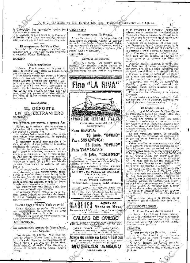 ABC MADRID 18-06-1929 página 20