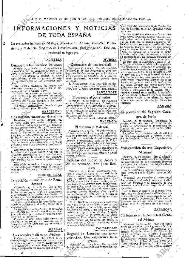 ABC MADRID 18-06-1929 página 41