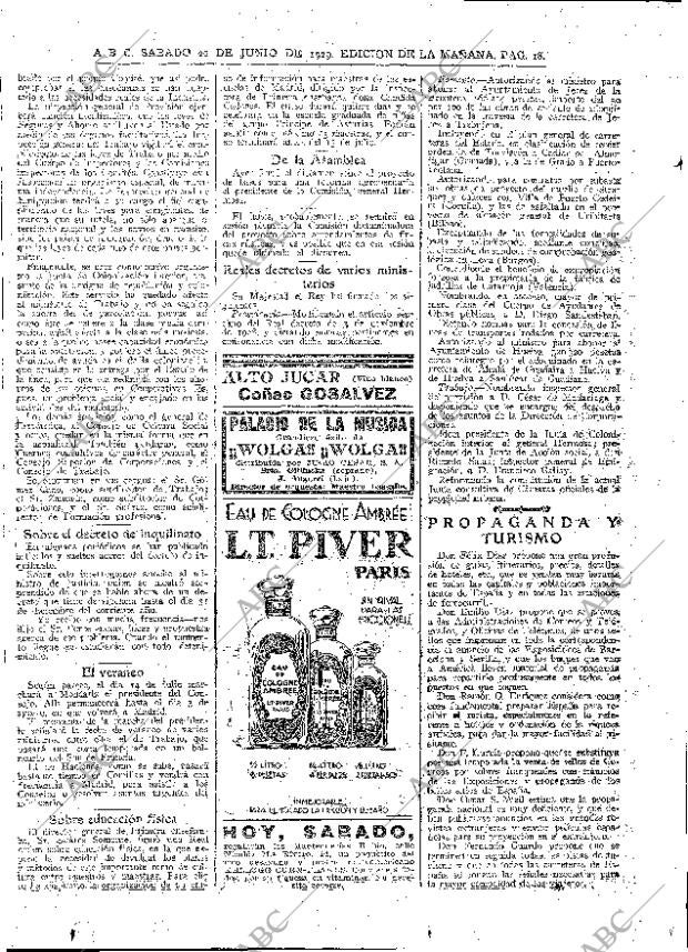 ABC MADRID 22-06-1929 página 18