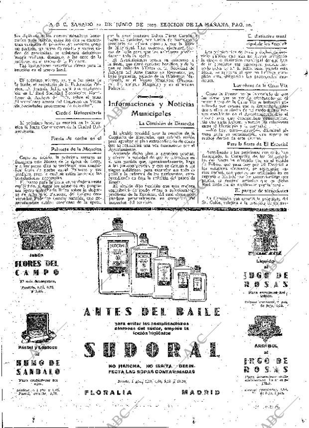 ABC MADRID 22-06-1929 página 20