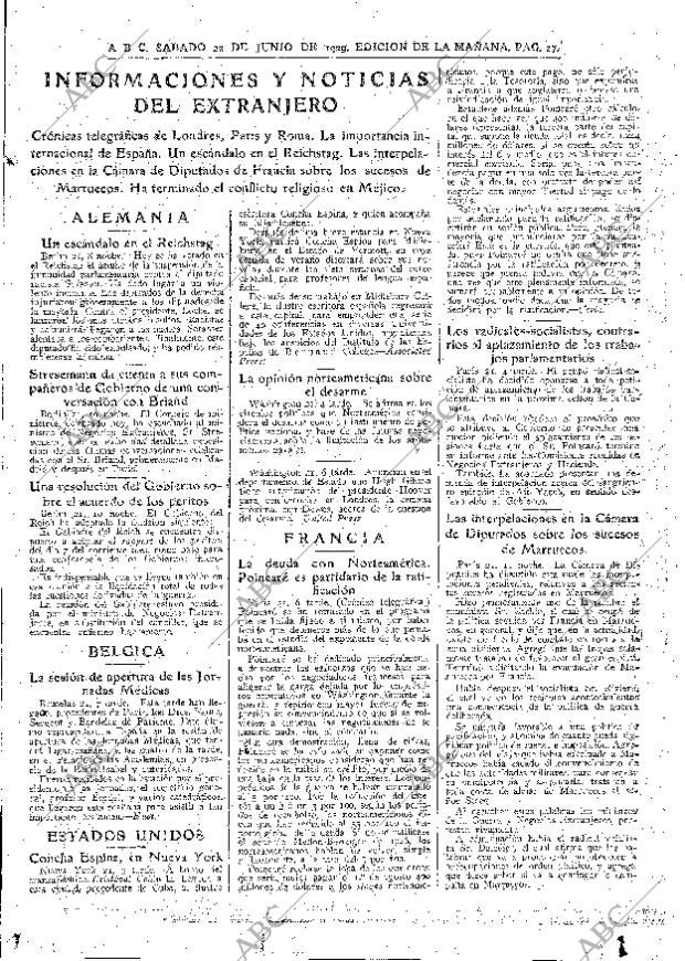 ABC MADRID 22-06-1929 página 27
