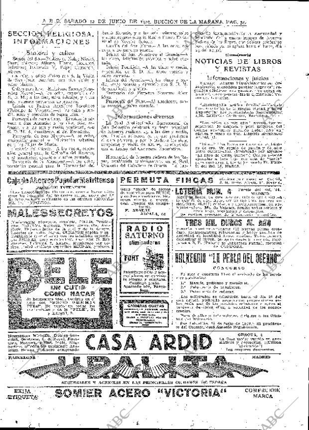 ABC MADRID 22-06-1929 página 34