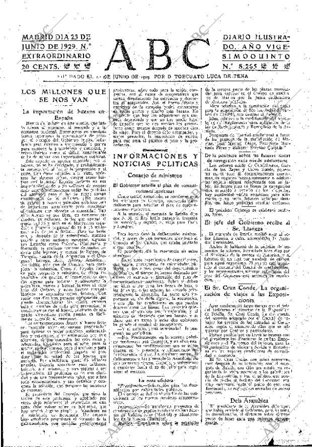 ABC MADRID 23-06-1929 página 23