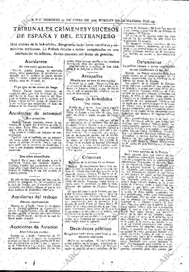 ABC MADRID 23-06-1929 página 45