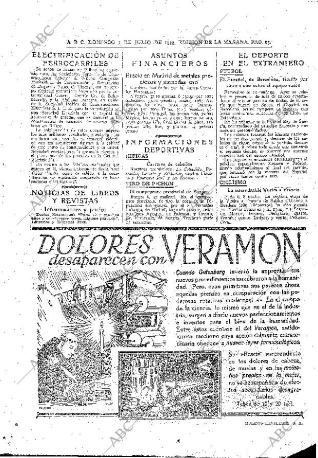 ABC MADRID 07-07-1929 página 63