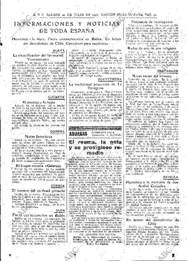 ABC MADRID 20-07-1929 página 31