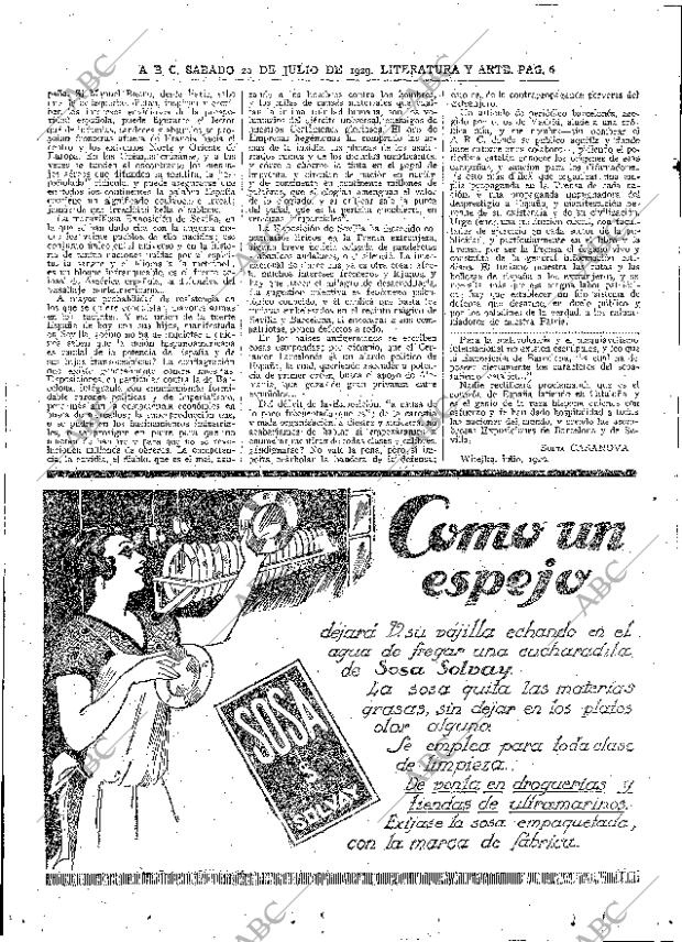 ABC MADRID 20-07-1929 página 6