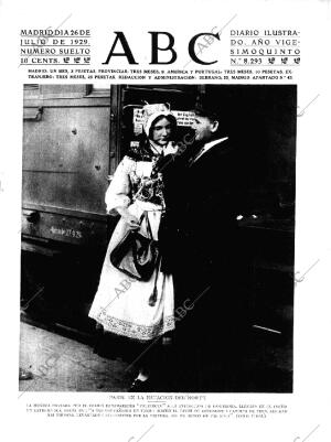 ABC MADRID 26-07-1929 página 1