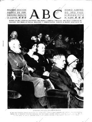 ABC MADRID 02-08-1929 página 1