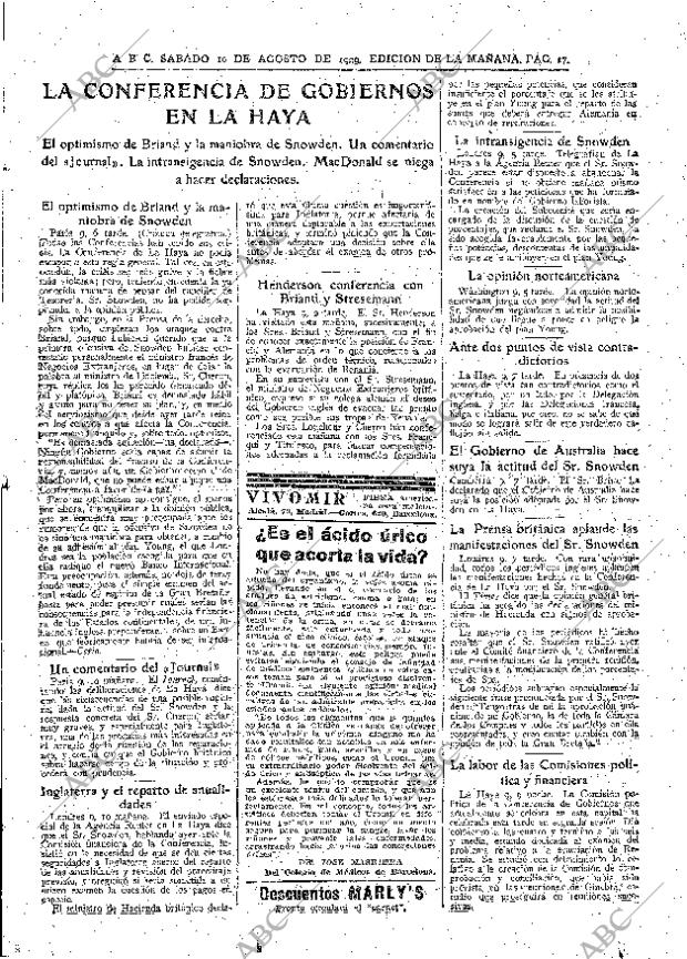 ABC MADRID 10-08-1929 página 17