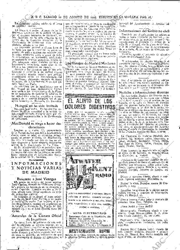 ABC MADRID 10-08-1929 página 18