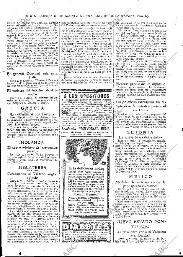 ABC MADRID 10-08-1929 página 24