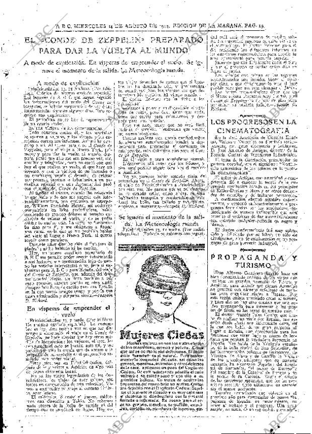 ABC MADRID 14-08-1929 página 19