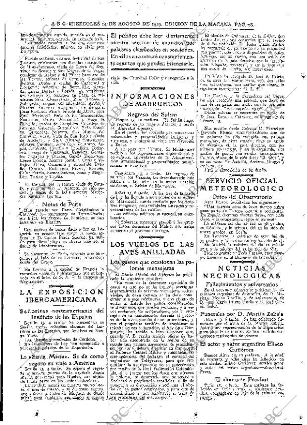 ABC MADRID 14-08-1929 página 28