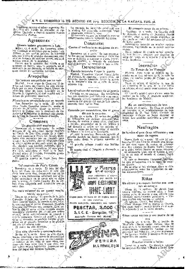ABC MADRID 18-08-1929 página 38