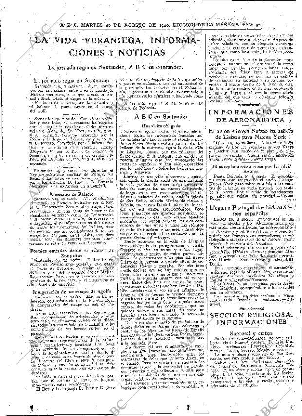 ABC MADRID 20-08-1929 página 30