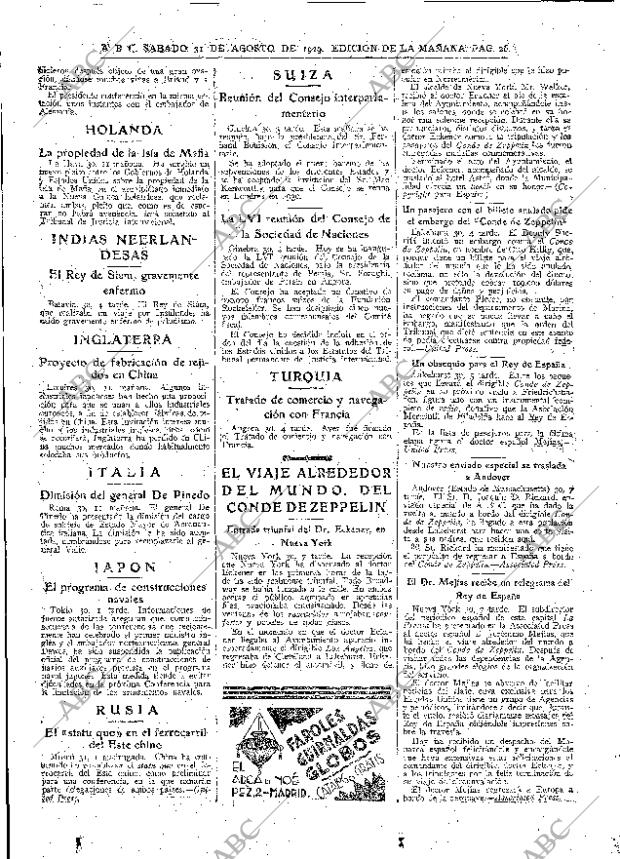 ABC MADRID 31-08-1929 página 26