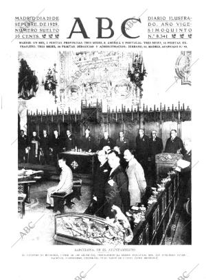 ABC MADRID 20-09-1929 página 1