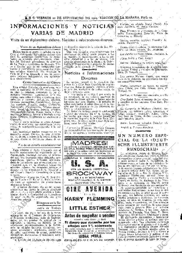ABC MADRID 20-09-1929 página 22