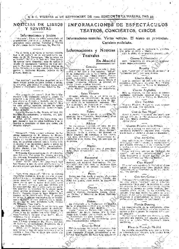 ABC MADRID 20-09-1929 página 33